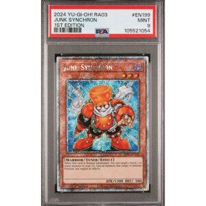 JUNK SYNCHRON 1ST EDITION 2024 YU-GI-OH! RA03 #EN199 MINT 9